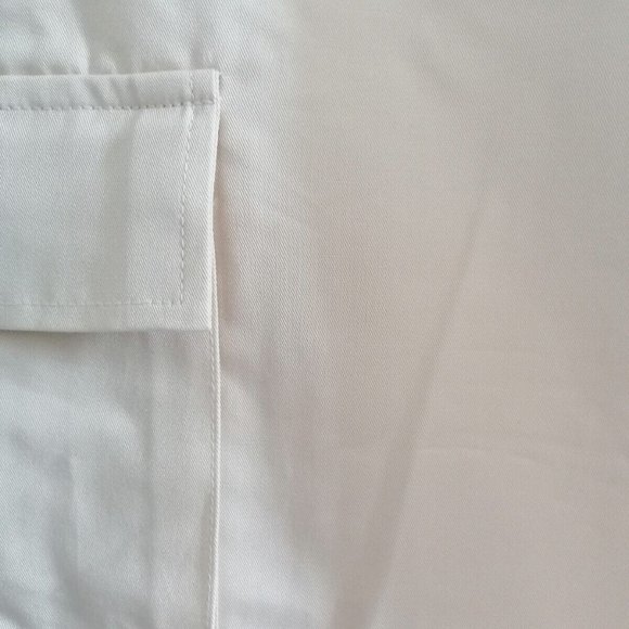 Boohoo Mens Chino Trousers Size M 34 W 31 L Chino Style Cargo Stone Colour - Picture 11 of 12